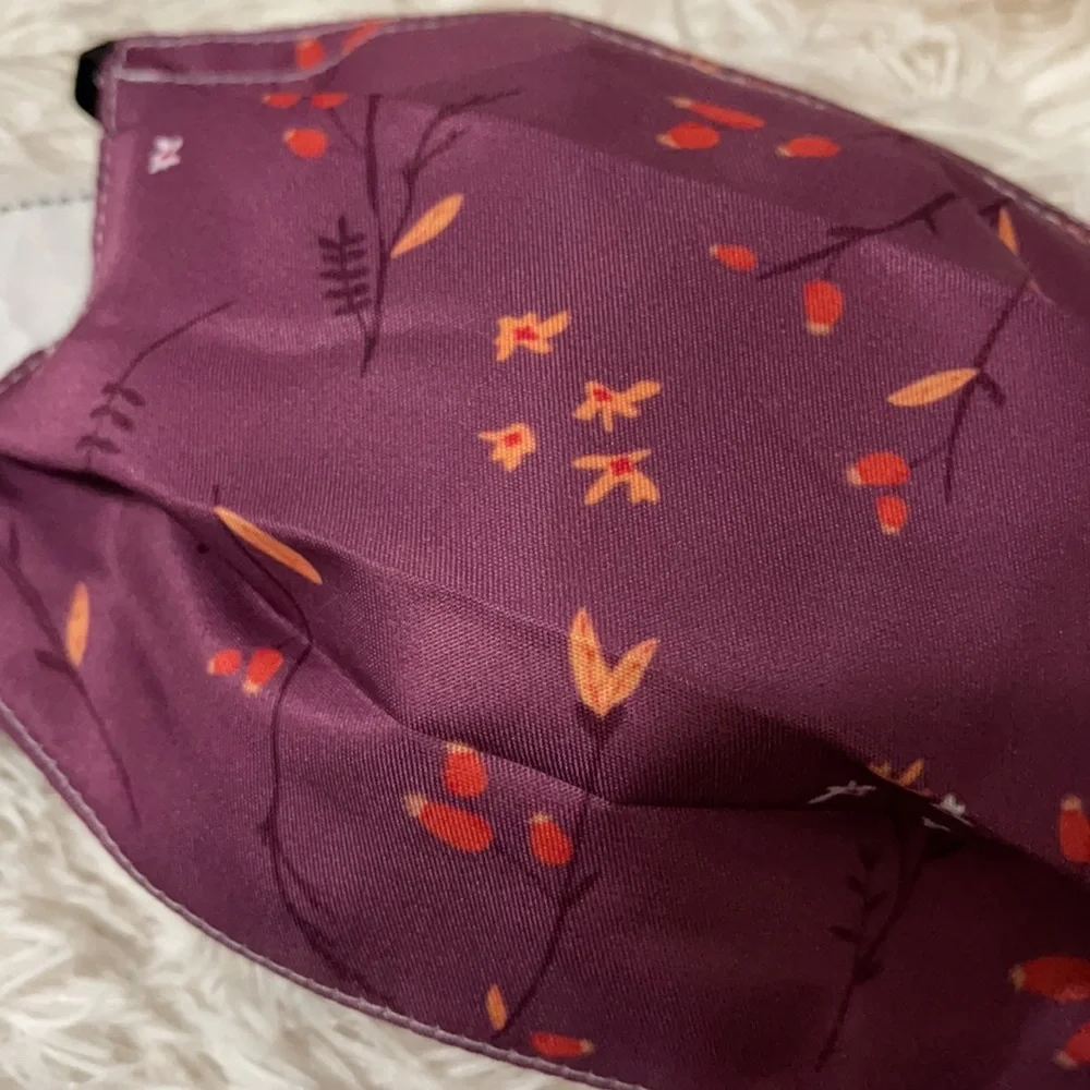 New autumn floral face mask